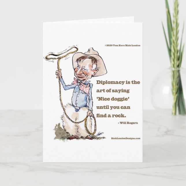 Will Rogers & Quote Card (Front)