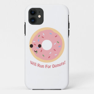 Will Run for Doughnuts Case-Mate iPhone Case