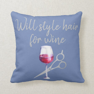 Will Style Hair for Wine Stylist Scissor Cushion