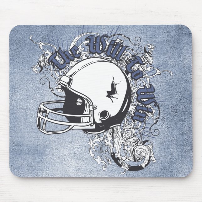Will to Win Football Mouse Pad (Front)