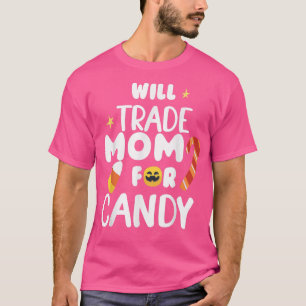 Will Trade Mum For Candy Funny Matching Halloween T-Shirt