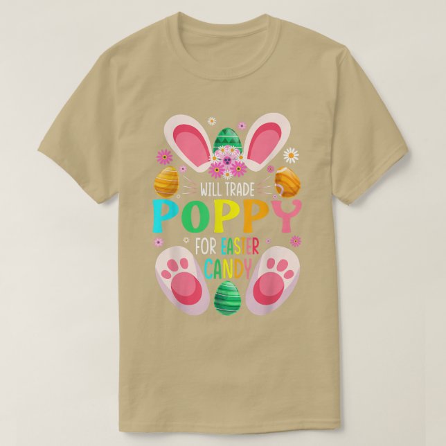 Will Trade Poppy For Easter Candy Boys Girls  T-Shirt (Design Front)