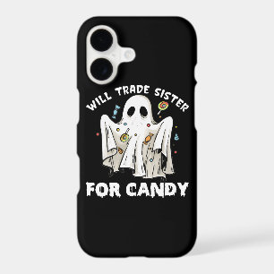 will trade sister for candy cute halloween ghost