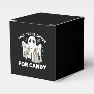 will trade sister for candy cute halloween ghost favour box
