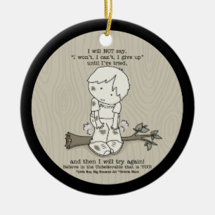 Will Try Again Ceramic Tree Decoration