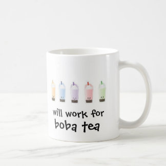 Will Work for Boba Tea [Customise your profession] Coffee Mug