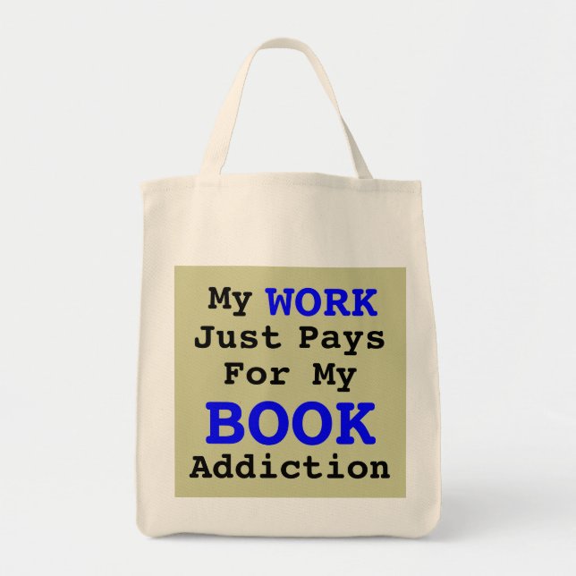 Will Work For Books v.2 Tote Bag (Front)