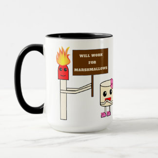 Will Work for Marshmallows Mug