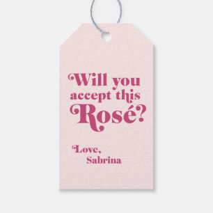 Will you accept this Rose Valentines   Galentines  Gift Tags