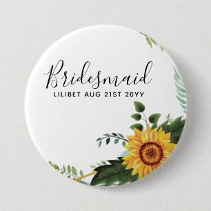 Will You Be Bridesmaid Maid Honour Thank You Mothe 7.5 Cm Round Badge