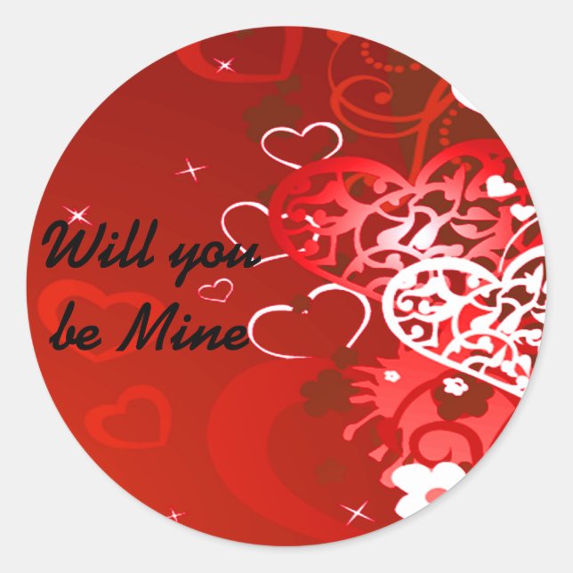 Will you be Mine_Sticker Classic Round Sticker (Front)