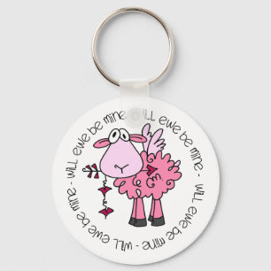 Will You Be Mine Valentine Key Ring