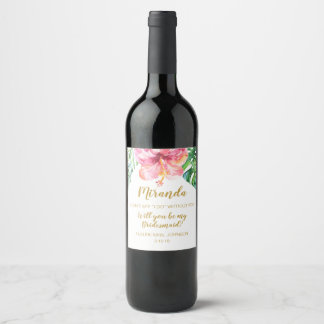 Will you be my... bag or wine label