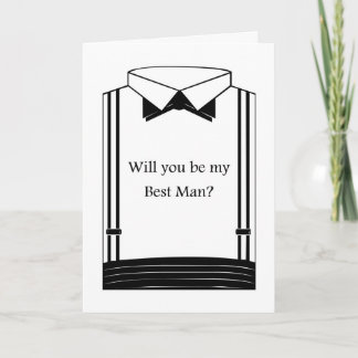 Will you be my Best Man? Best Man request. Invitation