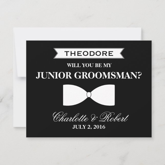 Will you be my Best Man | Groomsman Invitation (Front)