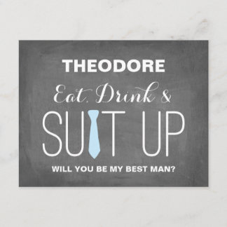 Will you be my Best Man ? | Groomsmen Invitation
