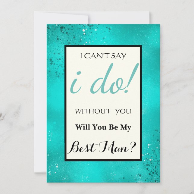 Will You Be My Best Man? Invitation (Front)