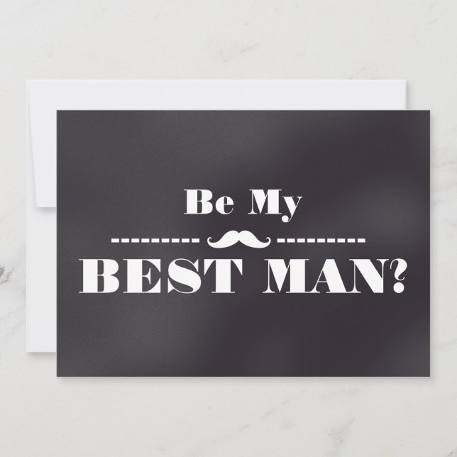 Will You Be My Best Man Invitation (Front)