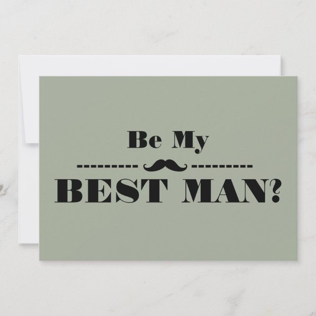 Will You Be My Best Man Invitation (Front)