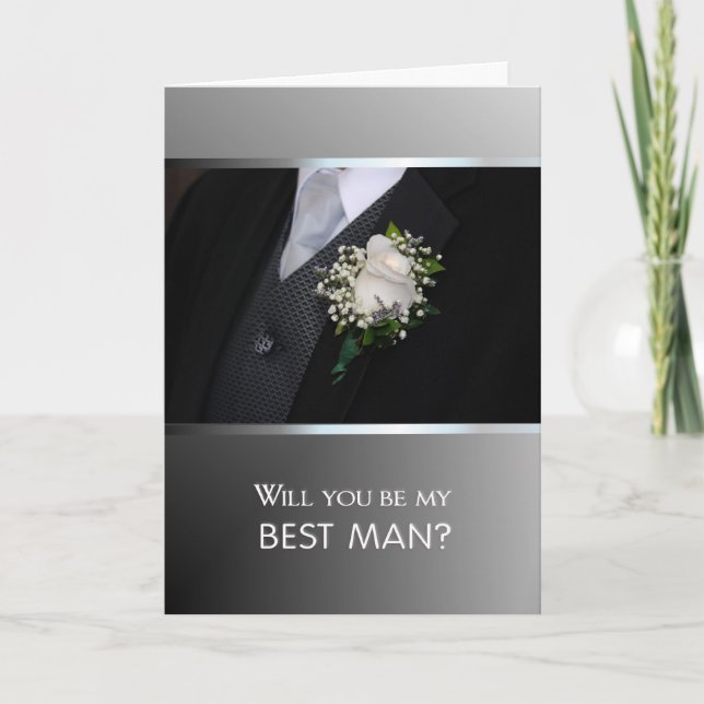 Will You Be My Best Man? Invitation (Front)