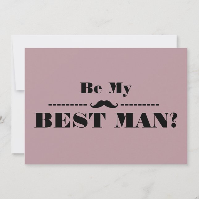 Will You Be My Best Man Invitation (Front)