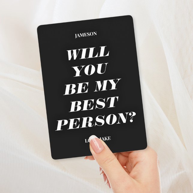 Will You Be My Best Person? Modern Text Invitation (Creator Uploaded)