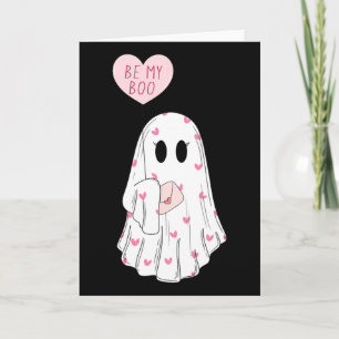 Will You Be My Boo Funny Spooky Ghost Valentine Da Card