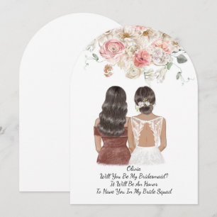 WILL YOU BE MY BRIDEMAID PROPOSAL INVITATION