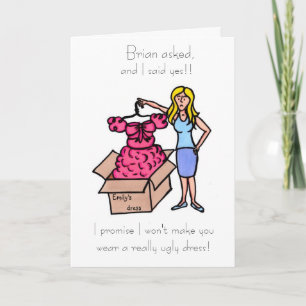 Will you be my bridesmad? Maid of Honour? Invitation