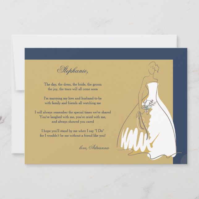 Will You Be My Bridesmaid #3 Invitation (Front)