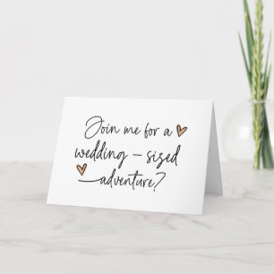 Will You Be My Bridesmaid Asking Request for Bride Card