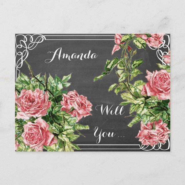 will you be my bridesmaid ? be my bridesmaid,maid invitation postcard (Front)