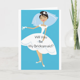 Will You Be My Bridesmaid Bridal Accessory Invitation