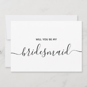 Will You Be My Bridesmaid Bridal Party Proposal Invitation