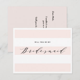 Will You Be My Bridesmaid? Bridesmaid Card