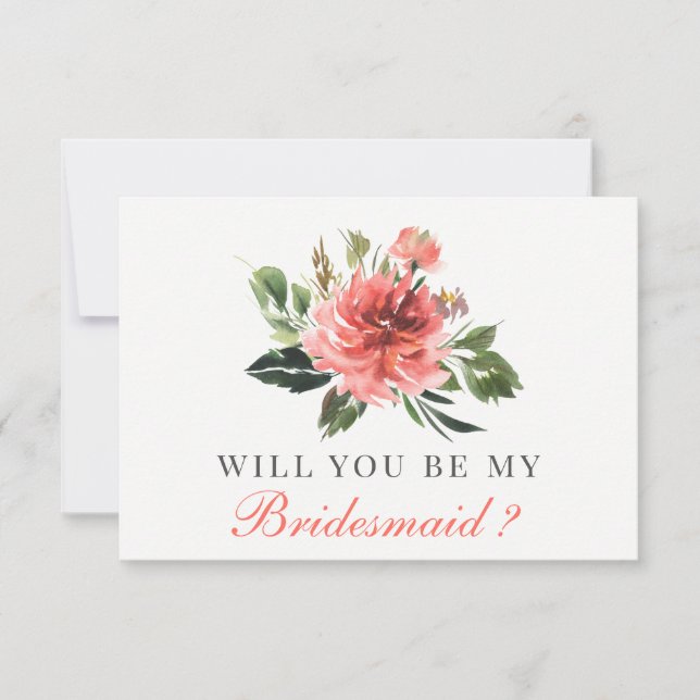 Will You Be My Bridesmaid | Bridesmaid Card (Front)