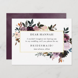 Will You Be My Bridesmaid Bridesmaid Card