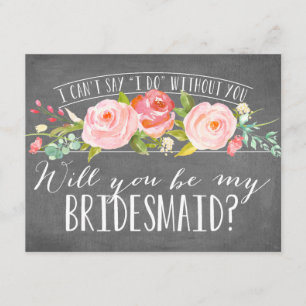 Will You Be My Bridesmaid Bridesmaid Invitation
