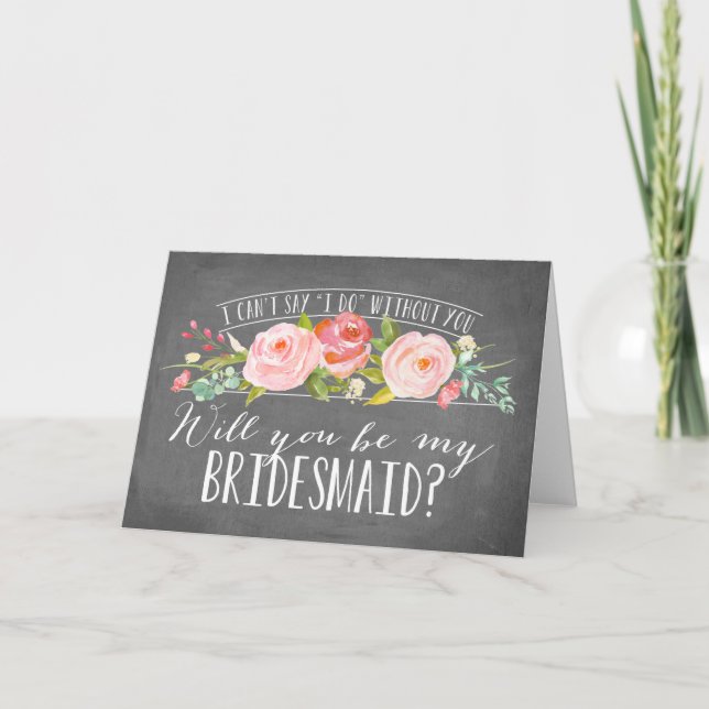 Will You Be My Bridesmaid | Bridesmaid Invitation (Front)