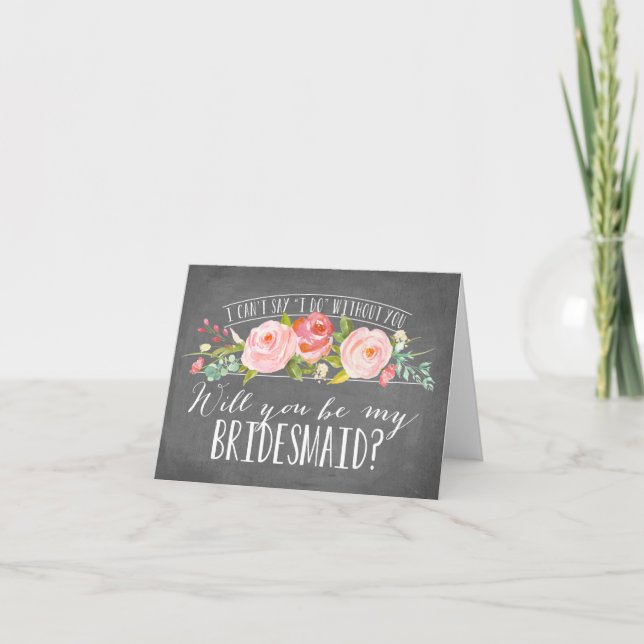 Will You Be My Bridesmaid | Bridesmaid Invitation (Front)