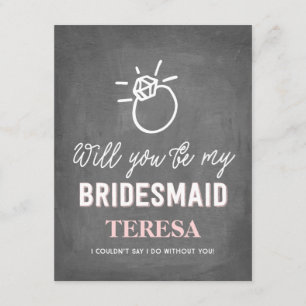 Will You Be My Bridesmaid Bridesmaid Invitation