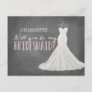 Will You Be My Bridesmaid Bridesmaid Invitation
