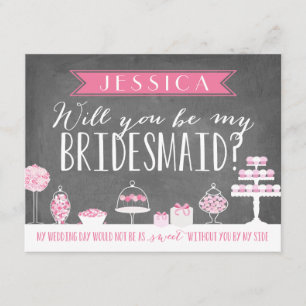 Will You Be My Bridesmaid Bridesmaid Invitation