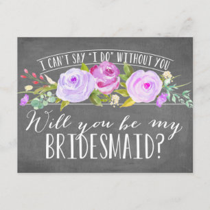 Will You Be My Bridesmaid Bridesmaid Invitation