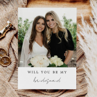 Will You Be My Bridesmaid, Bridesmaid Photo Card, Invitation