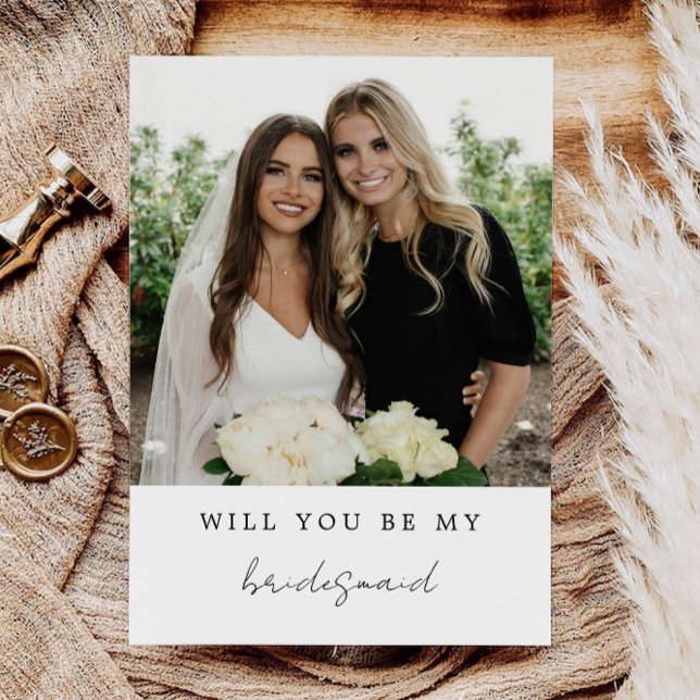Will You Be My Bridesmaid, Bridesmaid Photo Card, Invitation (Will You Be My Bridesmaid, Bridesmaid Photo Card, Invitation)