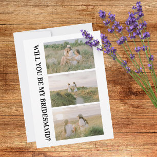 Will You Be My Bridesmaid Bridesmaid Proposal Card