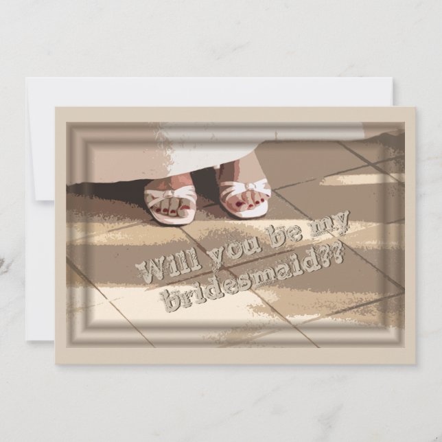 Will You Be My Bridesmaid? Bridesmaid Request Card (Front)