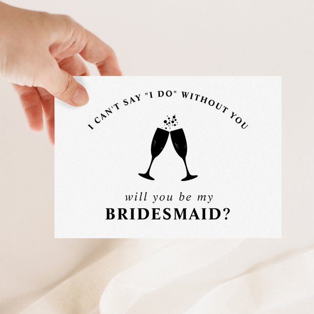 Will You Be My Bridesmaid? Brunch & Bubbly Invitation (Creator Uploaded)