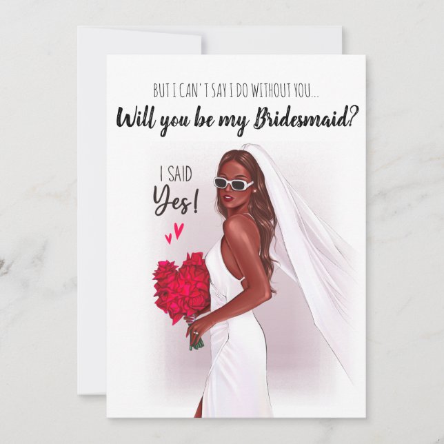 Will you be my Bridesmaid? card (Front)